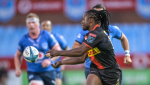 Seabelo Senatla of the DHL Stormers during the United Rugby Championship 2021/22 game between the Vodacom Bulls and the DHL Stormers at Loftus Versfeld in Pretoria on 22 January 2022 ©Christiaan Kotze/BackpagePix