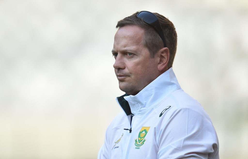 Cape Town , South Africa - 7 June 2016; Louis Koen, High Performance coach, South African Rugby Union, during squad training in Cape Town Stadium, Cape Town, South Africa.