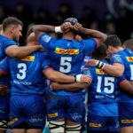 Mandatory Credit: Photo by Evan Treacy/INPHO/Shutterstock (12824107as)/BackpagePix Connacht vs DHL Stormers. DHL Stormers huddle before the game United Rugby Championship, Sportsground, Galway - 26 Feb 2022