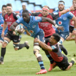 PRETORIA, SOUTH AFRICA - FEBRUARY 05: Madosh Tambwe of the Bulls during the United Rugby Championship match between Vodacom Bulls and Emirates Lions at Loftus Versveld Stadium on February 05, 2022 in Pretoria, South Africa. (Photo by Lee Warren/Gallo Images)