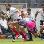 NELSPRUIT, SOUTH AFRICA - FEBRUARY 19: Frans Steyn of the Free State Cheetahs during the Carling Currie Cup match between Airlink Pumas and Toyota Cheetahs at Mbombela Stadium on February 19, 2022 in Nelspruit, South Africa. (Photo by Dirk Kotze/Gallo Images)