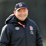 BAGSHOT, ENGLAND - FEBRUARY 01: Eddie Jones, Head Coach of England looks on during a training session at Pennyhill Park on February 01, 2022 in Bagshot, England. (Photo by Dan Mullan - RFU/The RFU Collection via Getty Images)