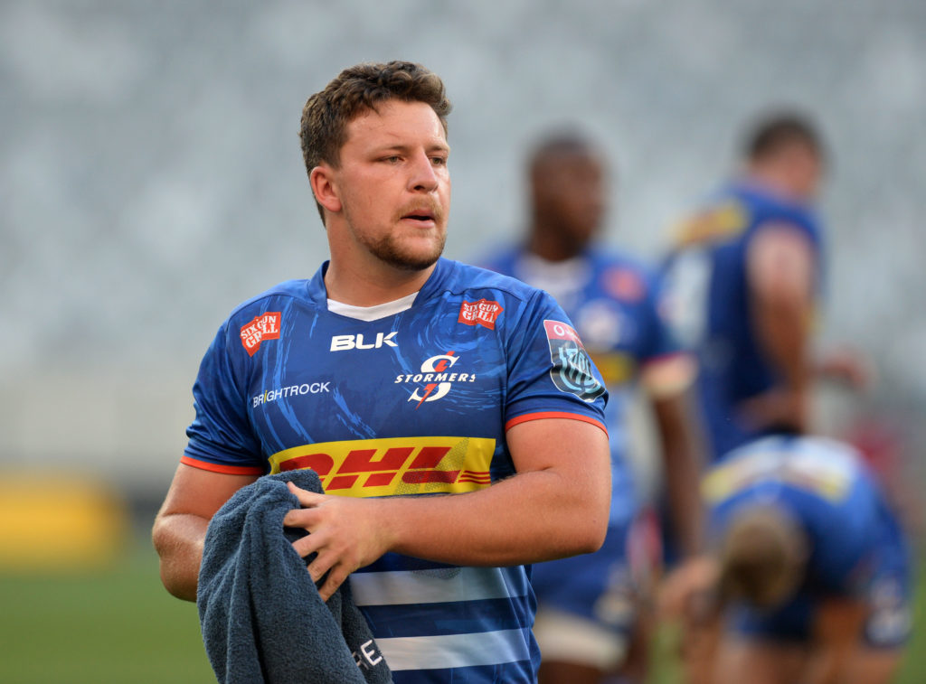 Andre-Hugo Venter of the Stormers during the United Rugby Championship 2021/22 game between the Stormers and the Sharks at Cape Town Stadium on 5 February 2022