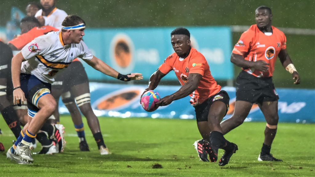 Keegan Joubert of FNB UJ during the Varsity Cup Rugby match between FNB UJ and FNB Wits at UJ Stadium in Johannesburg on 14 March 2022