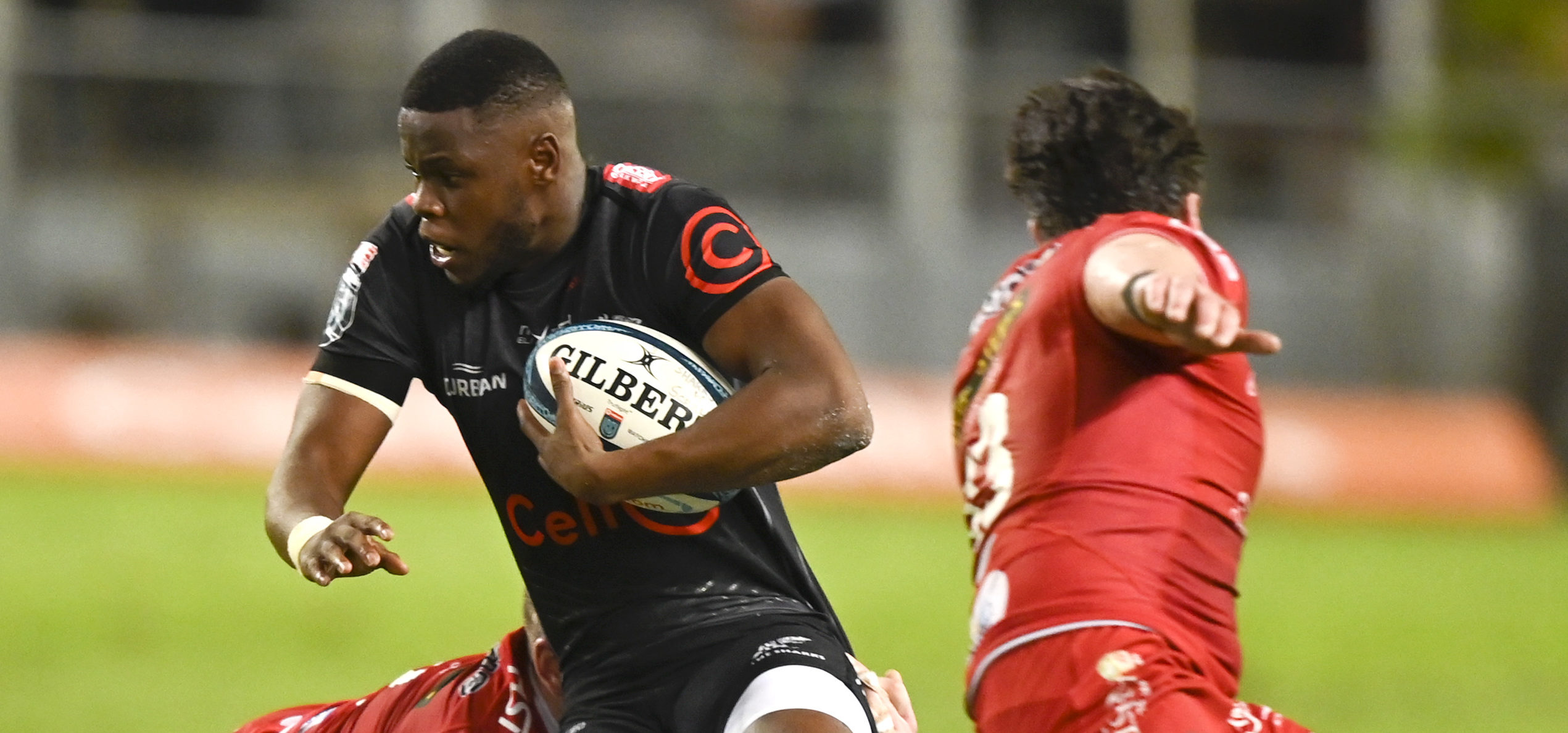 Aphelele Fassi of the Sharks during the United Rugby Championship 2021/22 match between the Sharks and Llanelli Scarlets held at Kings Park in Durban on 11 March 2022 ©Gerhard Duraan/BackpagePix