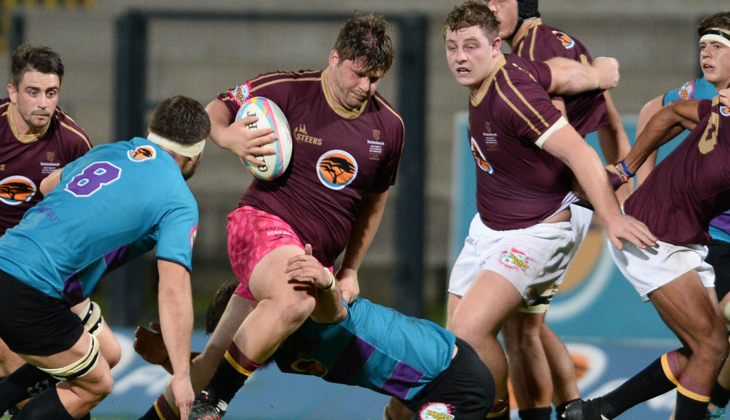 Sean Swart of Maties during the 2022 Varsity Cup sixth round match between the FNB Maties and FNB NWU Eagles at the Danie Craven Stadium, Stellenbosch, SOUTH AFRICA