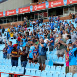 PRETORIA, SOUTH AFRICA - JANUARY 22: Fans for the first time during the United Rugby Championship match between Vodacom Bulls and DHL Stormers at Loftus Versfeld Stadium on January 22, 2022 in Pretoria, South Africa.