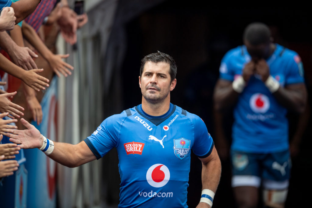 PRETORIA, SOUTH AFRICA - FEBRUARY 05: Morne Steyn of the Vodacom Blue Bulls in action during the United Rugby Championship match between Vodacom Bulls and Emirates Lions at Loftus Versveld Stadium on February 05, 2022 in Pretoria, South Africa.