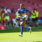 JOHANNESBURG, SOUTH AFRICA - FEBRUARY 12: Damian Willemse of DHL Stormers during the United Rugby Championship match between Emirates Lions and DHL Stormers at Emirates Airline Park on February 12, 2022 in Johannesburg, South Africa.