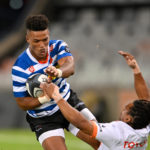 FONTEIN, SOUTH AFRICA - MARCH 16: Angelo Davids of the DHL Western Province during the Carling Currie Cup match between Toyota Cheetahs and DHL Western Province at Toyota Stadium on March 16, 2022 in Bloemfontein, South Africa.
