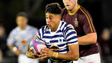CAPE TOWN, SOUTH AFRICA - MARCH 28: Imad Khan of Ikeys during the FNB Varsity Cup match between FNB UCT Ikeys and FNB Maties at UCT Rugby Fields on March 28, 2022 in Cape Town, South Africa. (Photo by Ashley Vlotman/Gallo Images)