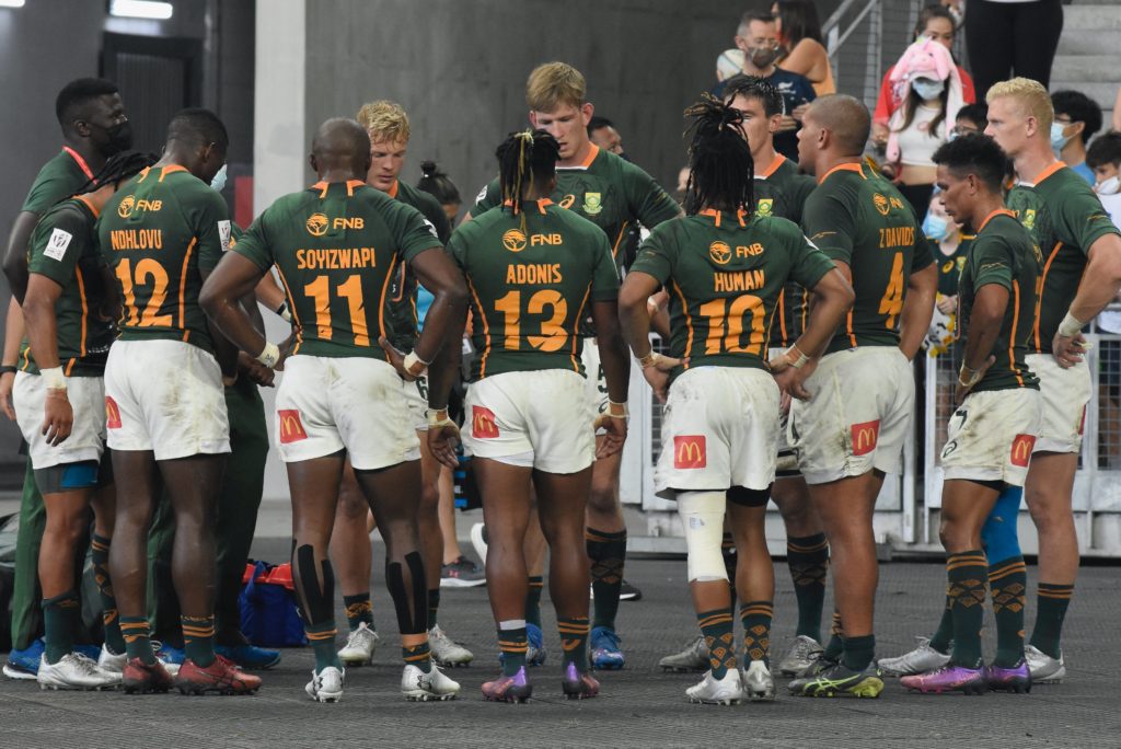 Blitzboks dejected after defeat to Argentina at Singapore Sevens