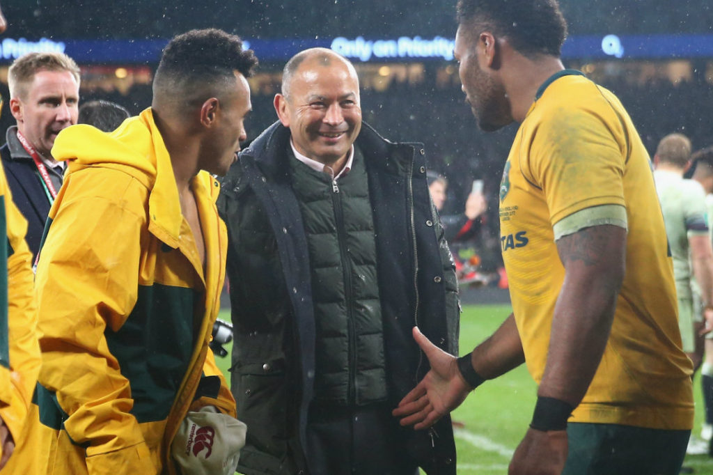 Wallabies wince at Eddie's record in Oz