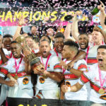 FNB UP TUKS Winners of the 2022 Varsity Cup Final between FNB Maties and FNB UP-TUKS at the Danie Craven Stadium, Stellenbosch, SOUTH AFRICA