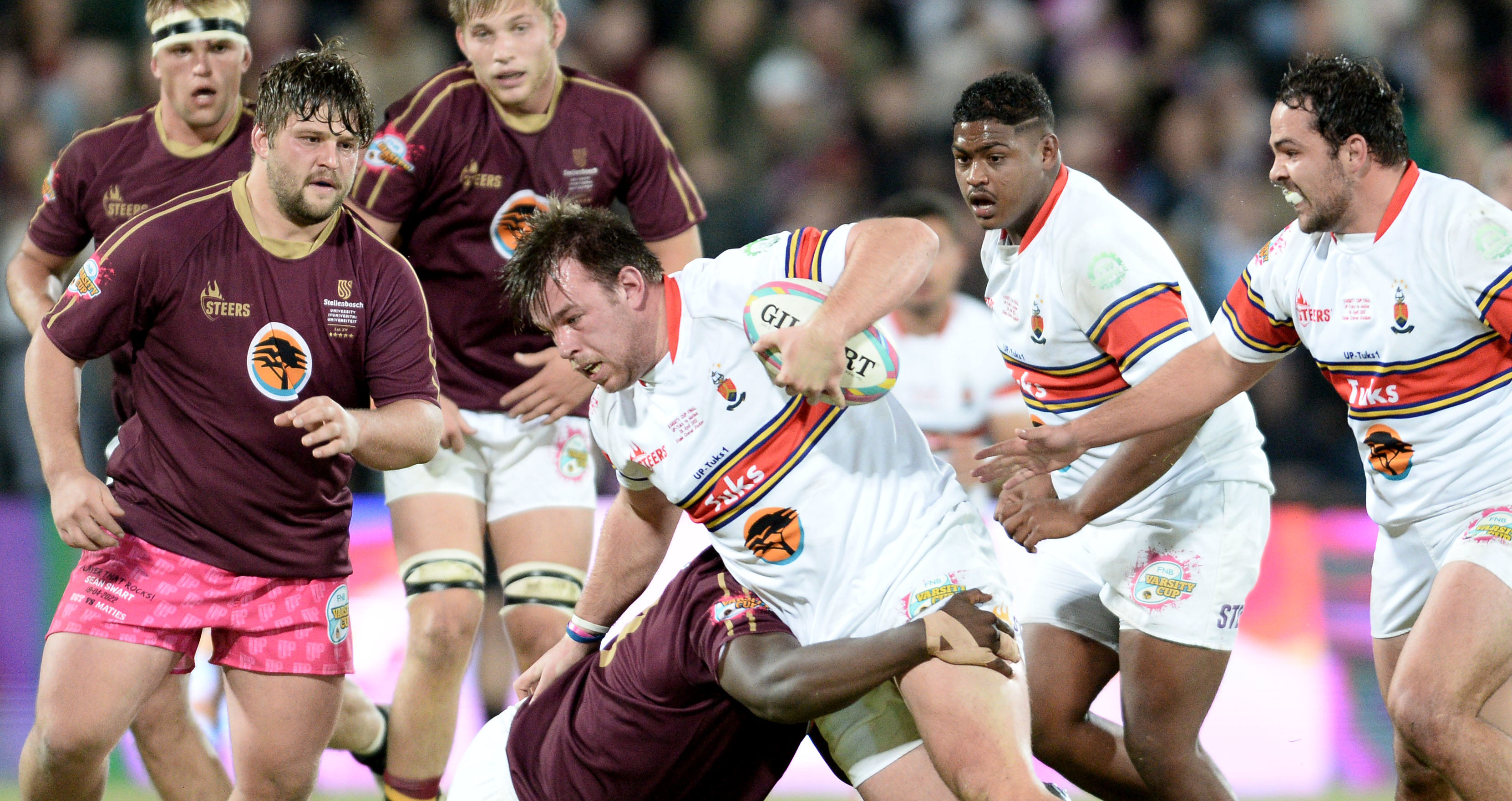 Ethan Burger of Tuks during the 2022 Varsity Cup Final between FNB Maties and FNB UP-TUKS at the Danie Craven Stadium, Stellenbosch, SOUTH AFRICA