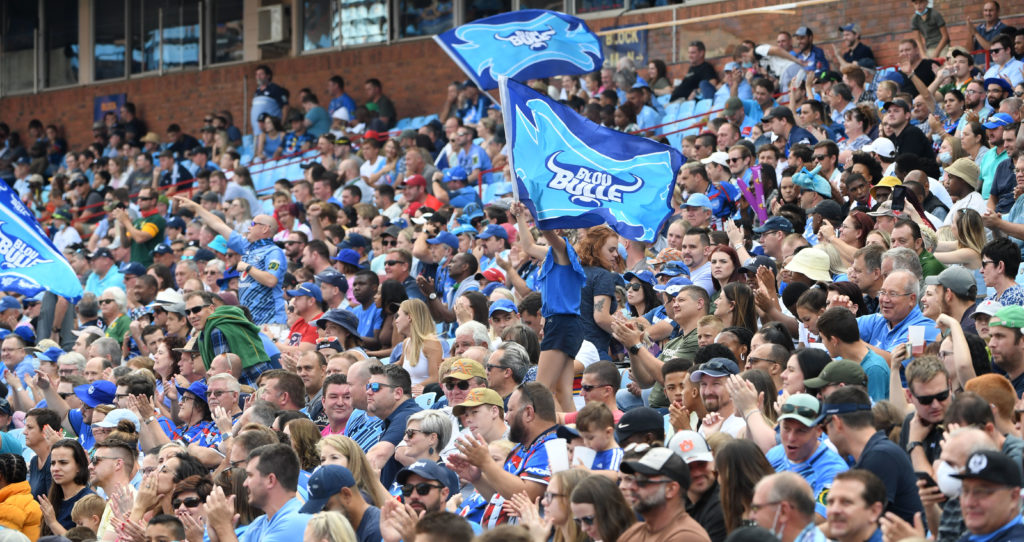 PRETORIA, SOUTH AFRICA - APRIL 02: fans during the United Rugby Championship match between Vodacom Bulls and Ulster at Loftus Versfeld on April 02, 2022 in Pretoria, South Africa.