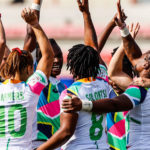 on day three of the HSBC France Sevens women's competition at Stade Toulousain on 22 May, 2022 in Toulouse, France. Photo credit: Mike Lee - KLC fotos for World Rugby