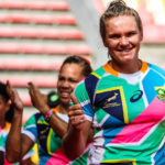 on day three of the HSBC France Sevens women's competition at Stade Toulousain on 22 May, 2022 in Toulouse, France. Photo credit: Mike Lee - KLC fotos for World Rugby