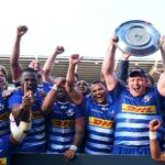 Steven Kitshoff and the Stormers celebrate winning the South African shield