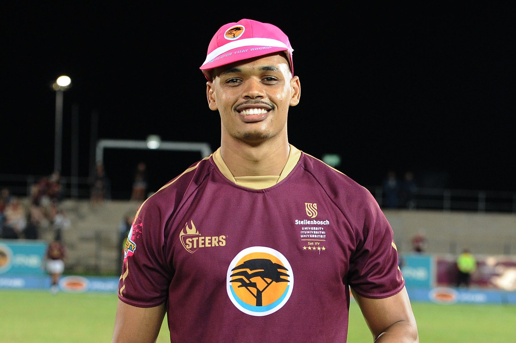 Nevaldo Fleurs of Maties during the 2022 Varsity Cup round 9 match between the FNB Maties and FNB UWC at the Danie Craven Stadium, Stellenbosch, SOUTH AFRICA