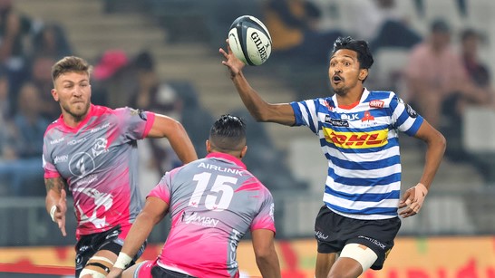 NELSPRUIT, SOUTH AFRICA - MAY 13: Tristan Leyds of DHL Western Province during the Carling Currie Cup match between Airlink Pumas and DHL Western Province at Mbombela Stadium on May 13, 2022 in Nelspruit, South Africa. (Photo by Dirk Kotze/Gallo Images)