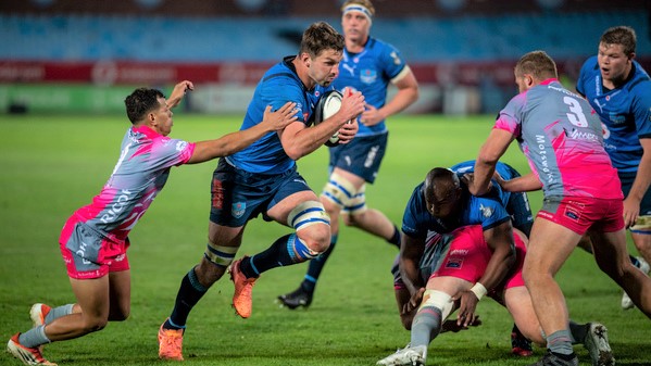 PRETORIA, SOUTH AFRICA - MAY 27: Ruan Vermaak of the Vodacom Blue Bulls in action during the Carling Currie Cup match between Vodacom Bulls and Airlink Pumas at Loftus Versfeld on May 27, 2022 in Pretoria, South Africa. (Photo by Anton Geyser/Gallo Images)