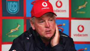 Bulls coach Jake White during the post match press conference after the United Rugby Championship 2021/22 Grand Final between Stormers and Bulls held at Cape Town Stadium in Cape Town, South Africa on 18 June 2022