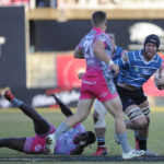 of Windhoek Draught Griquas during the Carling Currie Cup 2022 Final between the Griquas and Pumas held at Windhoek Draught Park in Kimberley on 25 June 2022