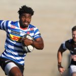 STELLENBOSCH, SOUTH AFRICA - JUNE 10: Ebenezer Tshimanga of WP during the Carling Currie Cup match between DHL Western Province and Cell C Sharks at Danie Craven Stadium on June 10, 2022 in Stellenbosch, South Africa. (Photo by Ashley Vlotman/Gallo Images)
