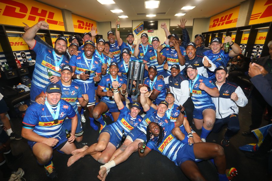 The Stormers celebrate their URC title win