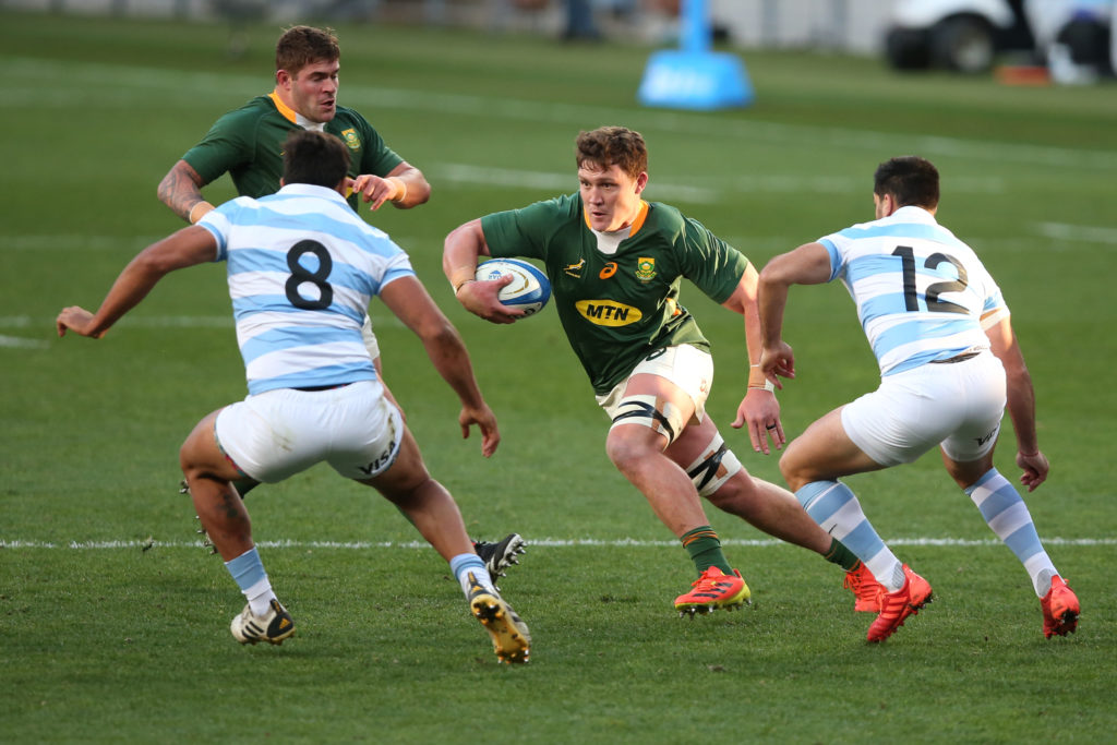 Jasper Wiese in action for Springboks Photo by Richard Huggard/Gallo Images/Getty Images