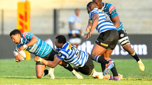STELLENBOSCH, SOUTH AFRICA - JUNE 03: Ashlon Davids of Griquas during the Carling Currie Cup match between DHL Western Province and Windhoek Draught Griquas at Danie Craven Stadium on June 03, 2022 in Stellenbosch, South Africa. (Photo by Ashley Vlotman/Gallo Images)