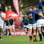 CAPE TOWN, SOUTH AFRICA - JUNE 11: Rondebosch players celebrate the win during the Premier Interschools match between Bishops and Rondebosch at Bishops College on June 11, 2022 in Cape Town, South Africa.