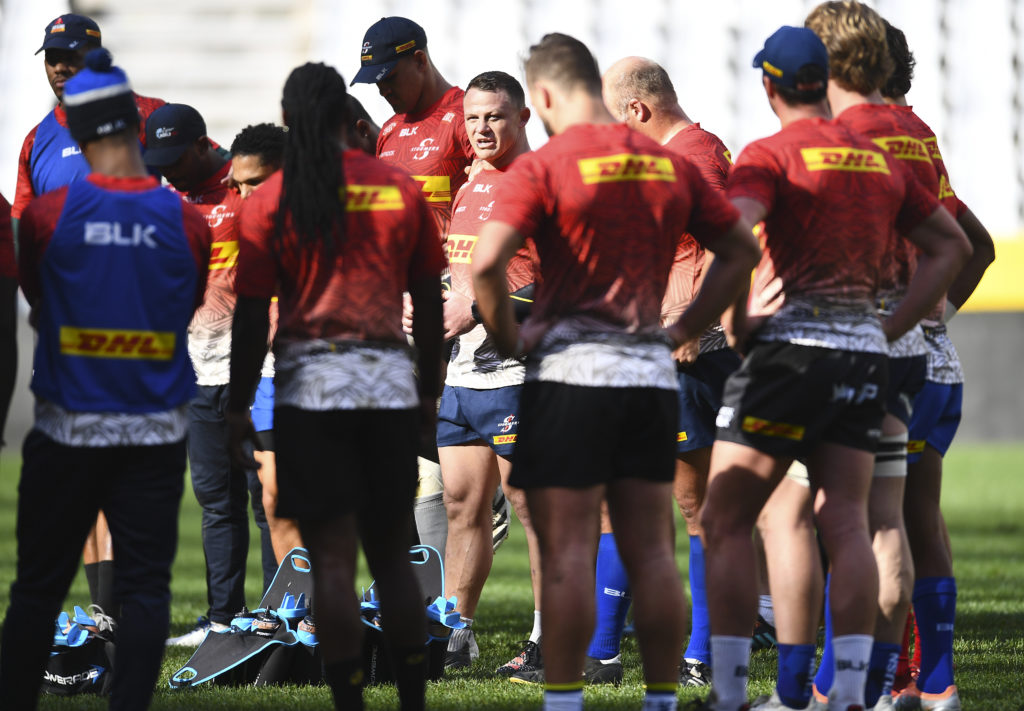 CAPE TOWN, SOUTH AFRICA - JUNE 15: Deon Fourie during the DHL Stormers training session at DHL Stadium on June 15, 2022 in Cape Town, South Africa.
