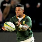 Elton Jantjies of South Africa during the 2022 Castle Lager Incoming Series match between South Africa and Wales at Loftus Stadium, Pretoria on the 02 July 2022 ©Muzi Ntombela/BackpagePix
