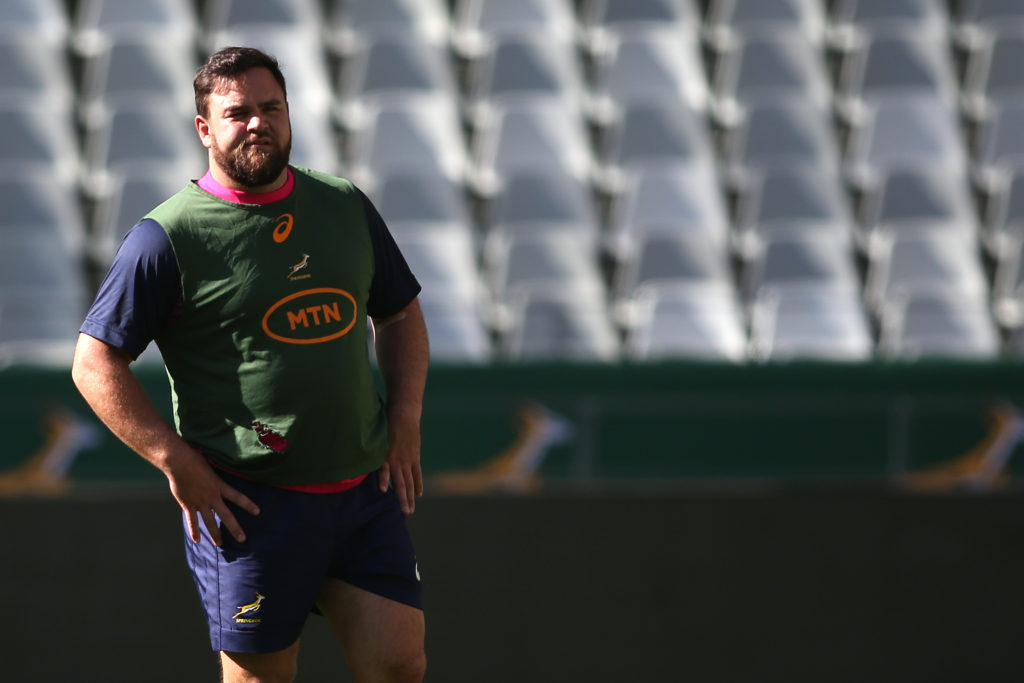 Frans Malherbe during the 2022 Castle Lager Incoming Series South Africa Captains Run held at Cape Town Stadium in Cape Town, South Africa on 15 July 2022