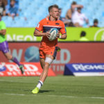 of Edinburgh scoring his try during the United Rugby Championship 2022/23 match between Bulls and Edinburgh held at Loftus Versfeld in Pretoria, South Africa on 24 September 2022