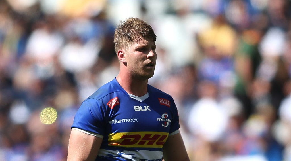 Evan Roos of Stormers during the United Rugby Championship 2022/23 match between Stormers and Edinburgh held at Cape Town Stadium in Cape Town, South Africa on 1 October 2022