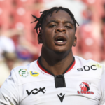 Emmanuel Tshituka of Lions during United Rugby Championship 2022/23 rugby match between Emirates Lions and Ulsters at Emirates Airline Park on the 15 October 2022 © Sydney Mahlangu/BackpagePix