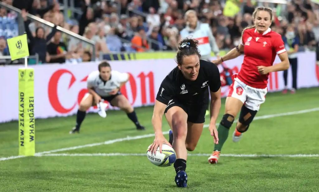 Portia Woodman Black Ferns try Phil Walter:Getty Images