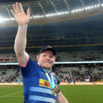 Stormers captain Steven Kitshoff celebrates winning the Vodacom United Rugby Championship during the United Rugby Championship 2021/22 Grand Final between Stormers and Bulls held at Cape Town Stadium in Cape Town, South Africa on 18 June 2022