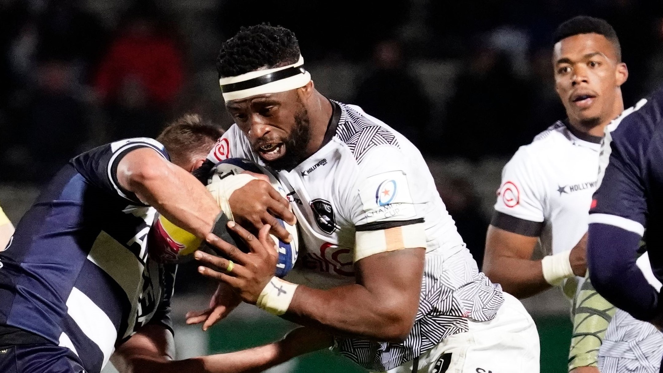 Mandatory Credit: Photo by Dave Winter/INPHO/Shutterstock/BackpagePix (13671013bc) Bordeaux-Begles vs Cell C Sharks. Siya Kolisi of the Cell C Sharks Heineken Champions Cup Round 2 Pool A, Stade Chaban-Delmas, Bordeaux, France - 16 Dec 2022