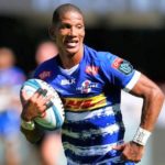 Mandatory Credit: Photo by Steve Haag/INPHO/Shutterstock/BackpagePix (13754140l) Cell C Sharks vs DHL Stormers. Manie Libbok of the DHL Stormers makes a break BKT United Rugby Championship, Hollywoodbets Kings Park, Durban - 04 Feb 2023