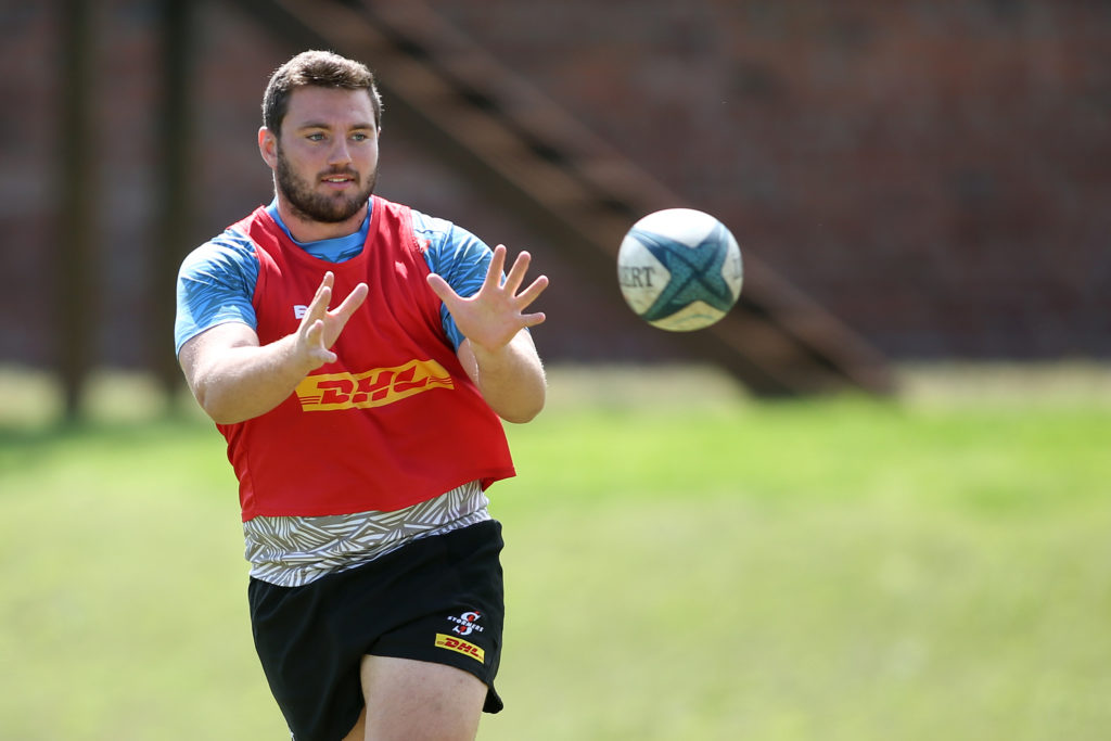 Leon Lyons during the Stormers training session held at the Bellville High Performance Centre in Cape Town on 26 September 2022