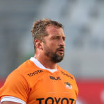 CAPE TOWN, SOUTH AFRICA - FEBRUARY 27: Schalk Ferreira of the Cheetahs during the SA Rugby Preparation Series match between DHL Stormers and Toyota Cheetahs at Cape Town Stadium on February 27, 2021 in Cape Town, South Africa
