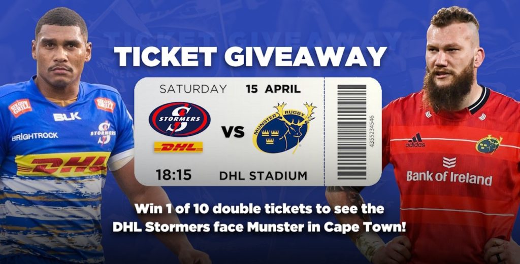WIN: Tickets to DHL Stormers vs Munster