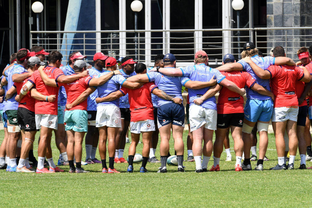 PRETORIA, SOUTH AFRICA - DECEMBER 01: players during the Vodacom Bulls training session and press conference at Loftus Versfeld on December 01, 2022 in Pretoria, South Africa.