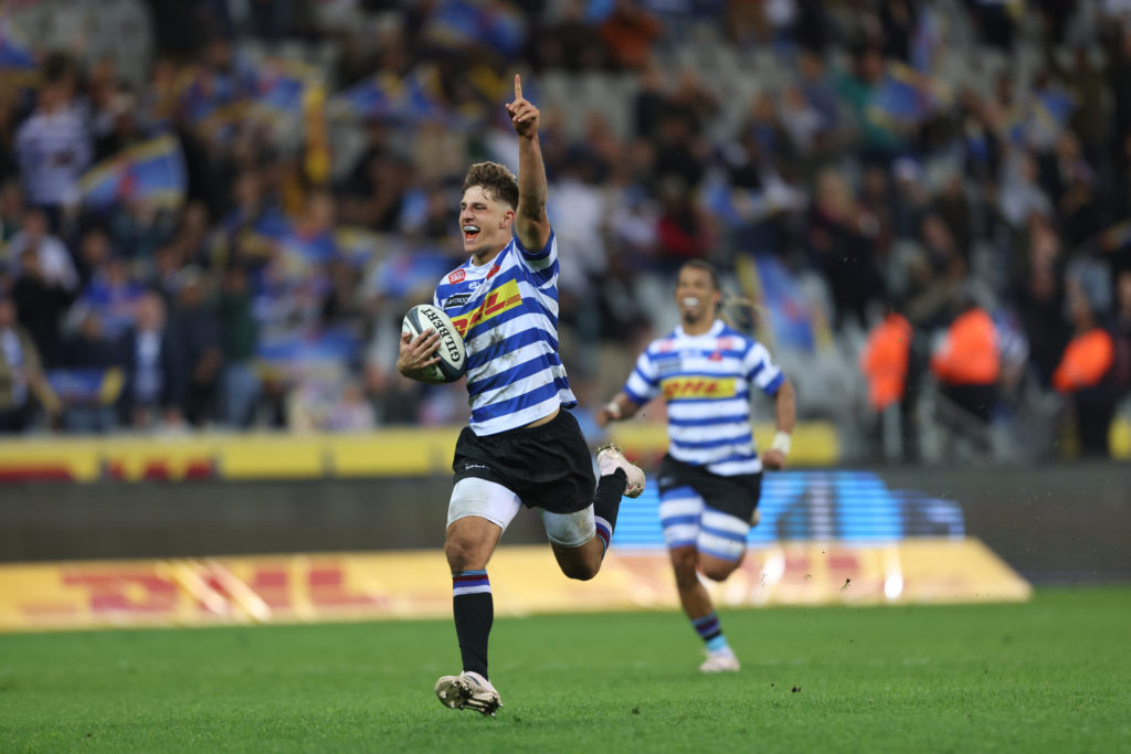 CAPE TOWN, SOUTH AFRICA - APRIL 29: Luke Burger of Western Province during the Currie Cup, Premier Division match between DHL Western Province and Vodacom Bulls at DHL Stadium on April 29, 2023 in Cape Town, South Africa.