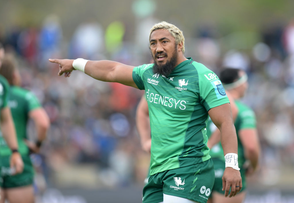 Bundee Aki of Connacht during the United Rugby Championship 2022/23 game between Stormers and Connacht at Danie Craven in Stellenbosch on 24 September 2022