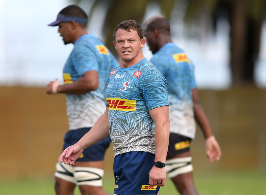 Deon Fourie during the Stormers training session held at the Bellville High Performance Centre in Cape Town on 23 May 2023
